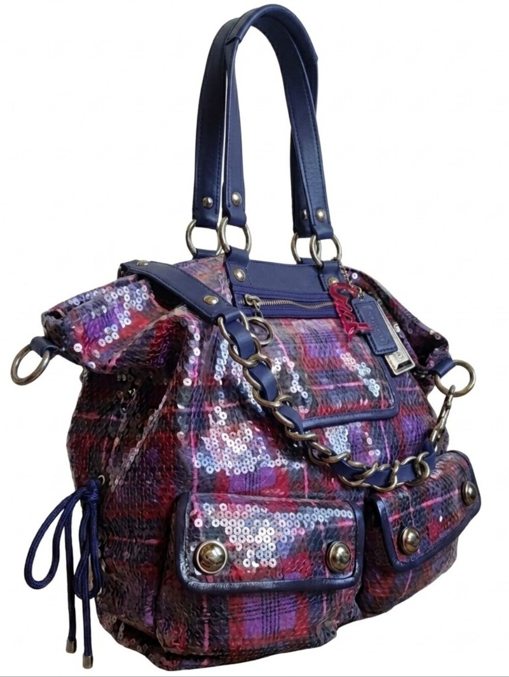 Coach Poppy Plaid Sequin Spotlight Tote #15890 – EUC / Y2K Archive Grail